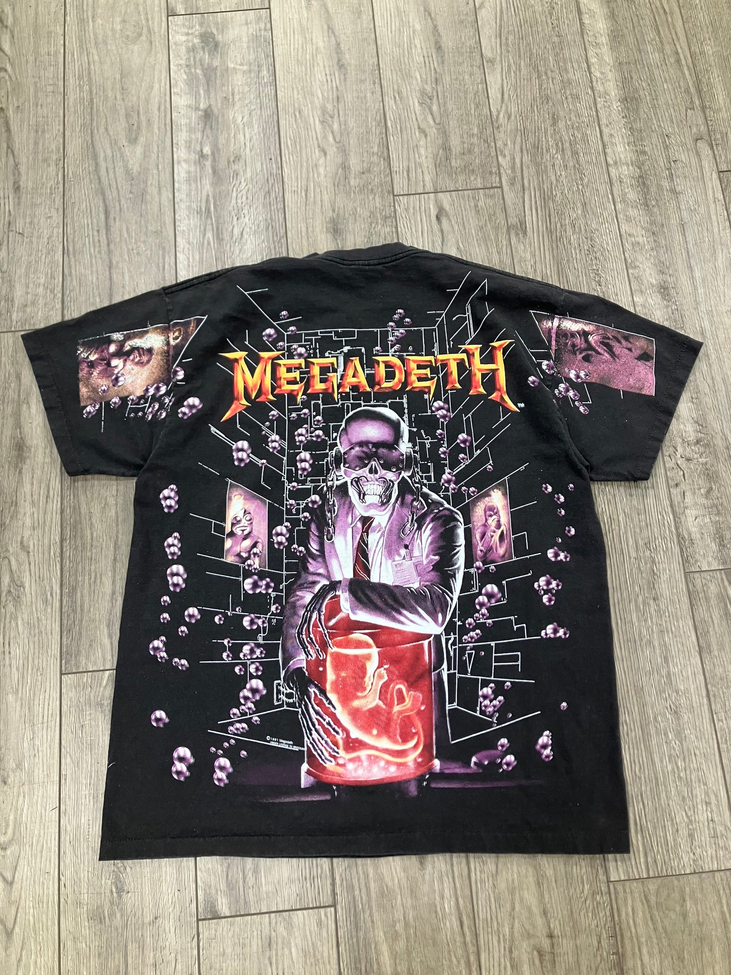 XL-1991 Megadeath Rust in Peace Hangar 18 Tee