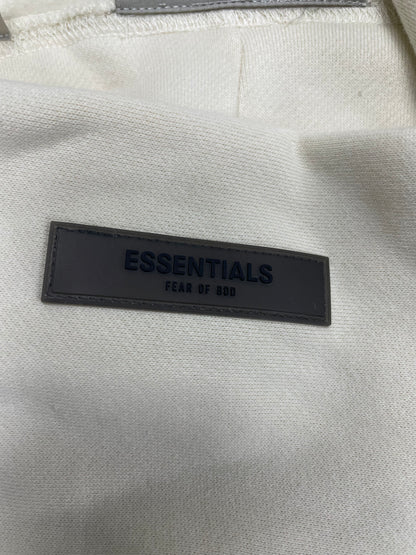 L-Fear of God Essentials Eggshell Hoodie