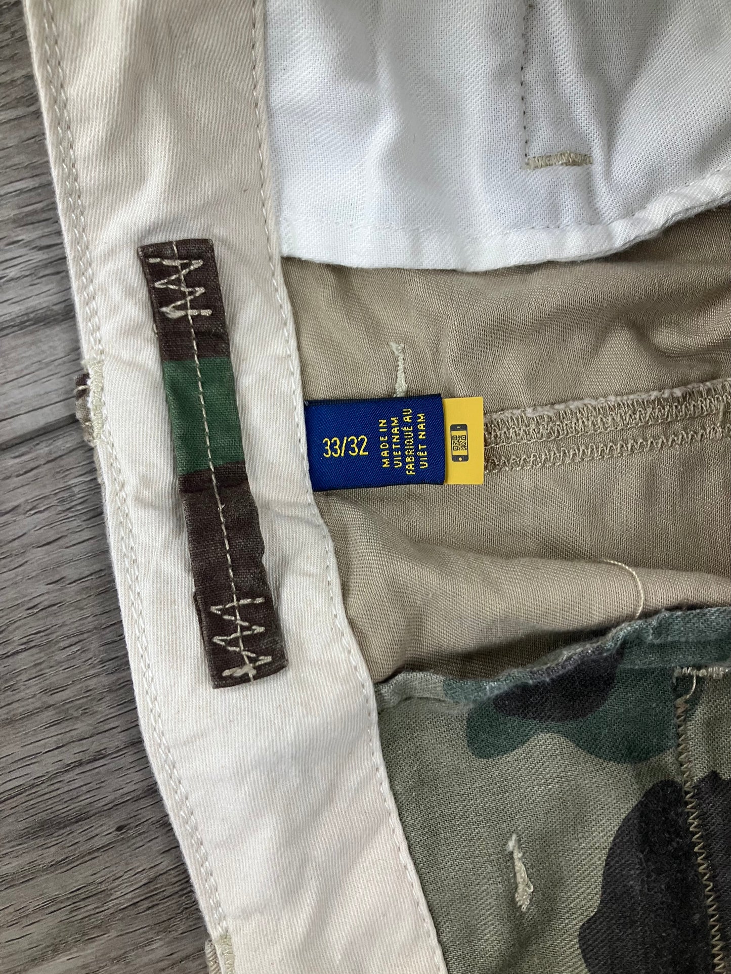33-Polo Ralph Lauren Distressed  Patchwork Chino Pants