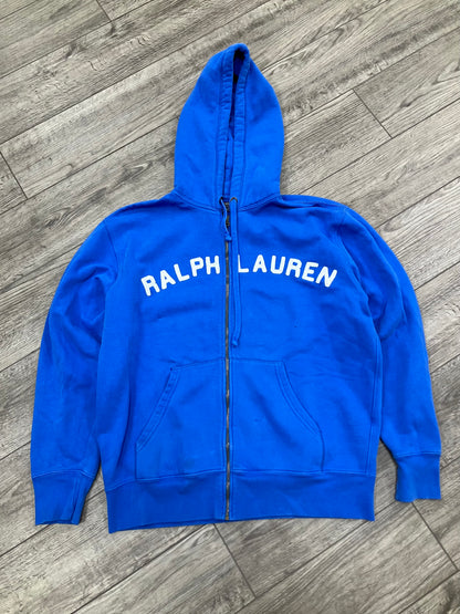M-Polo Jeans Company Blue Logo Zip Up Hoodie