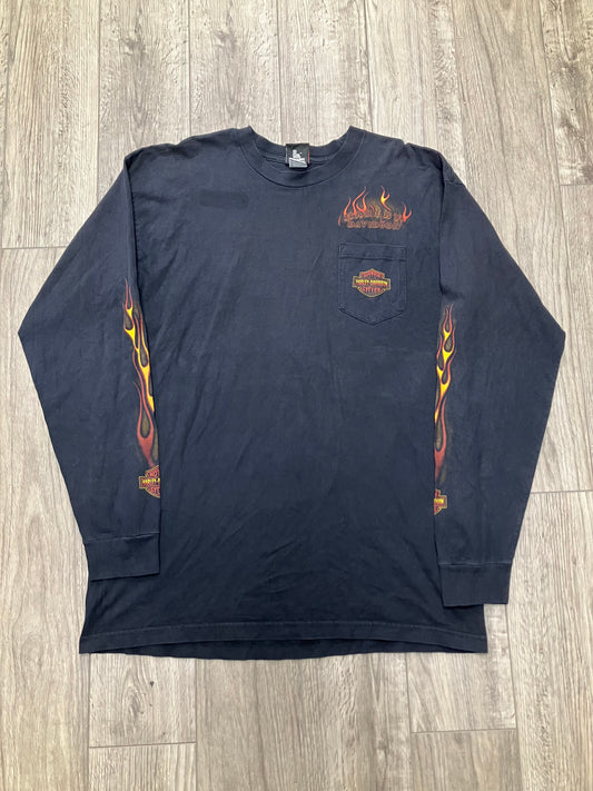 Harley Davidson Flame Long-Sleeve Tee Size XL