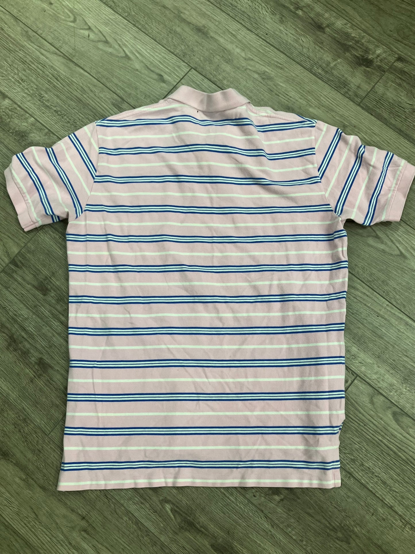 L-Pink/Blue Striped Polo