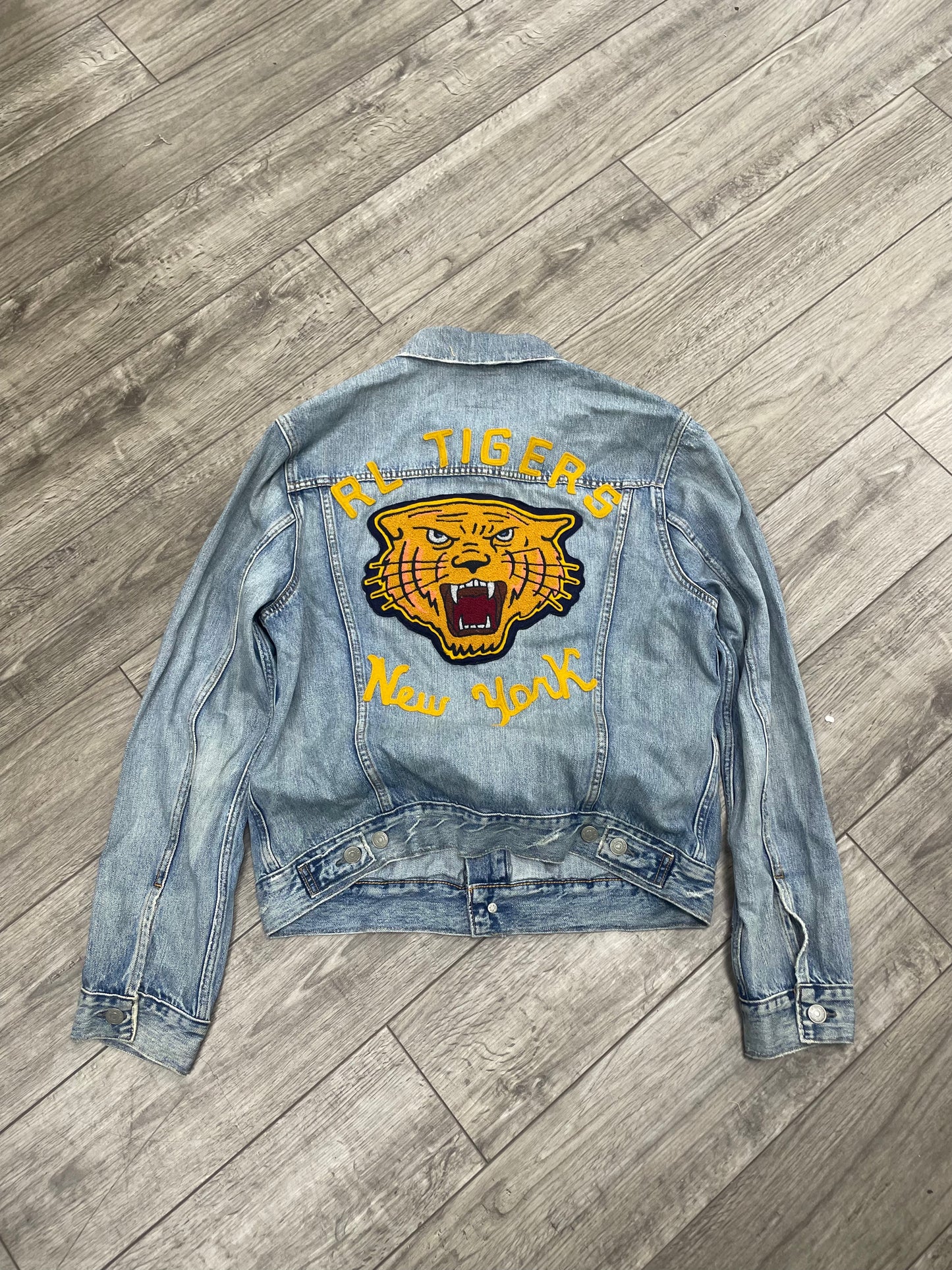 M - Polo Ralph Lauren "RL Tigers" State Champs denim jacket