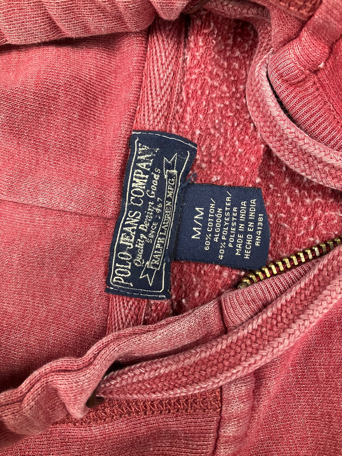 M-Polo Jeans Company Pink logo Hoodie