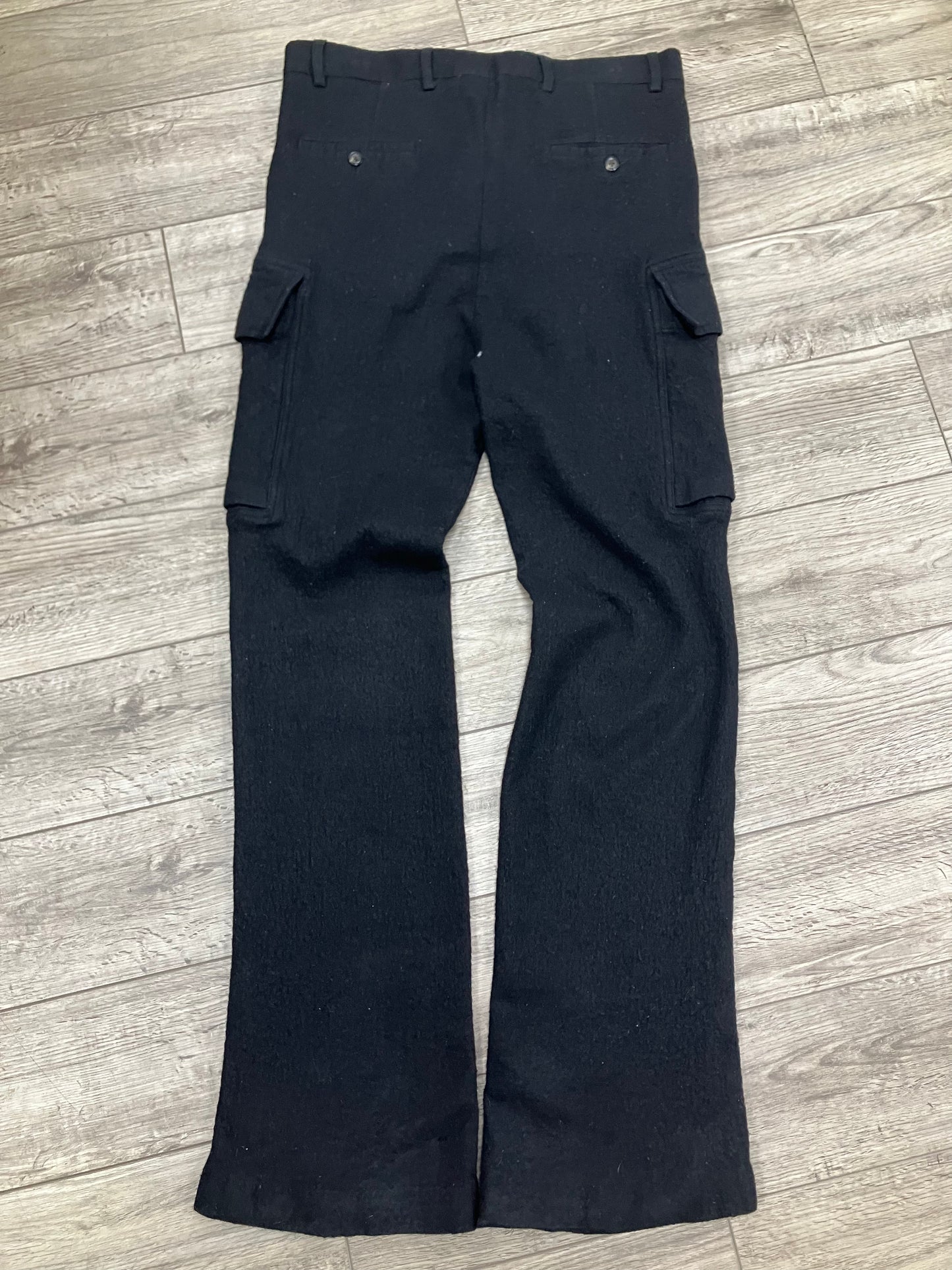 52-Rick Owens Gethsemane Wool Blend Cargo Pants