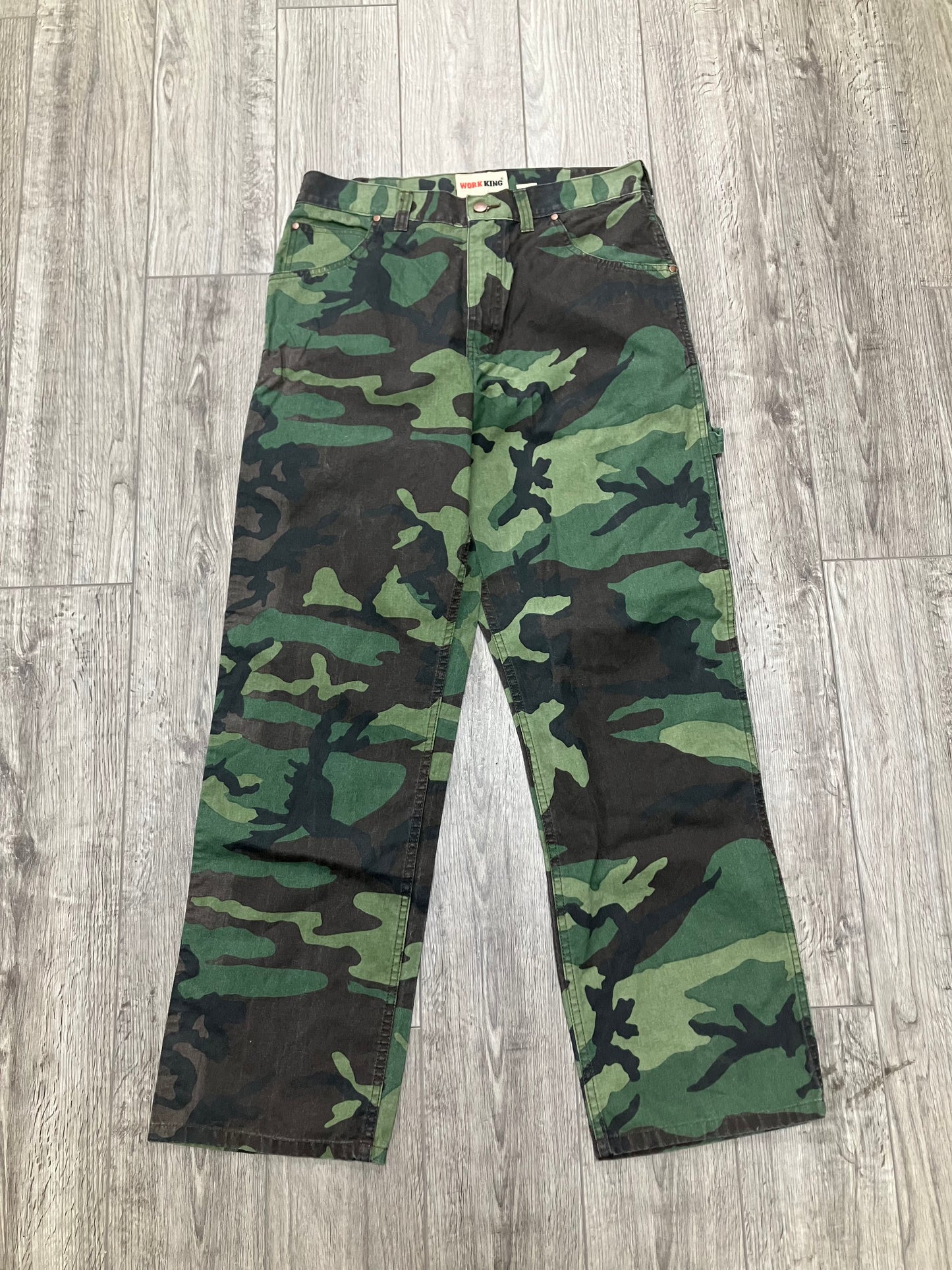 Work King Camo Carpenter Pants 34x32