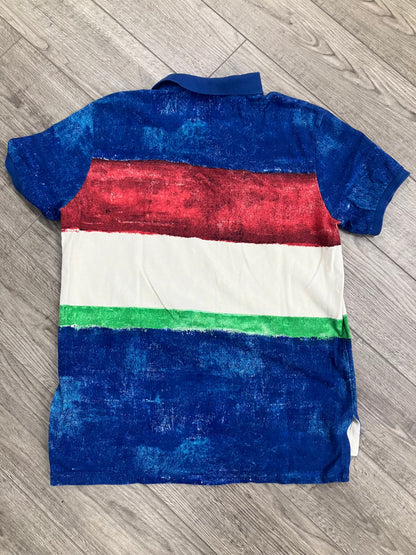 L-Polo Watercolor Stripes