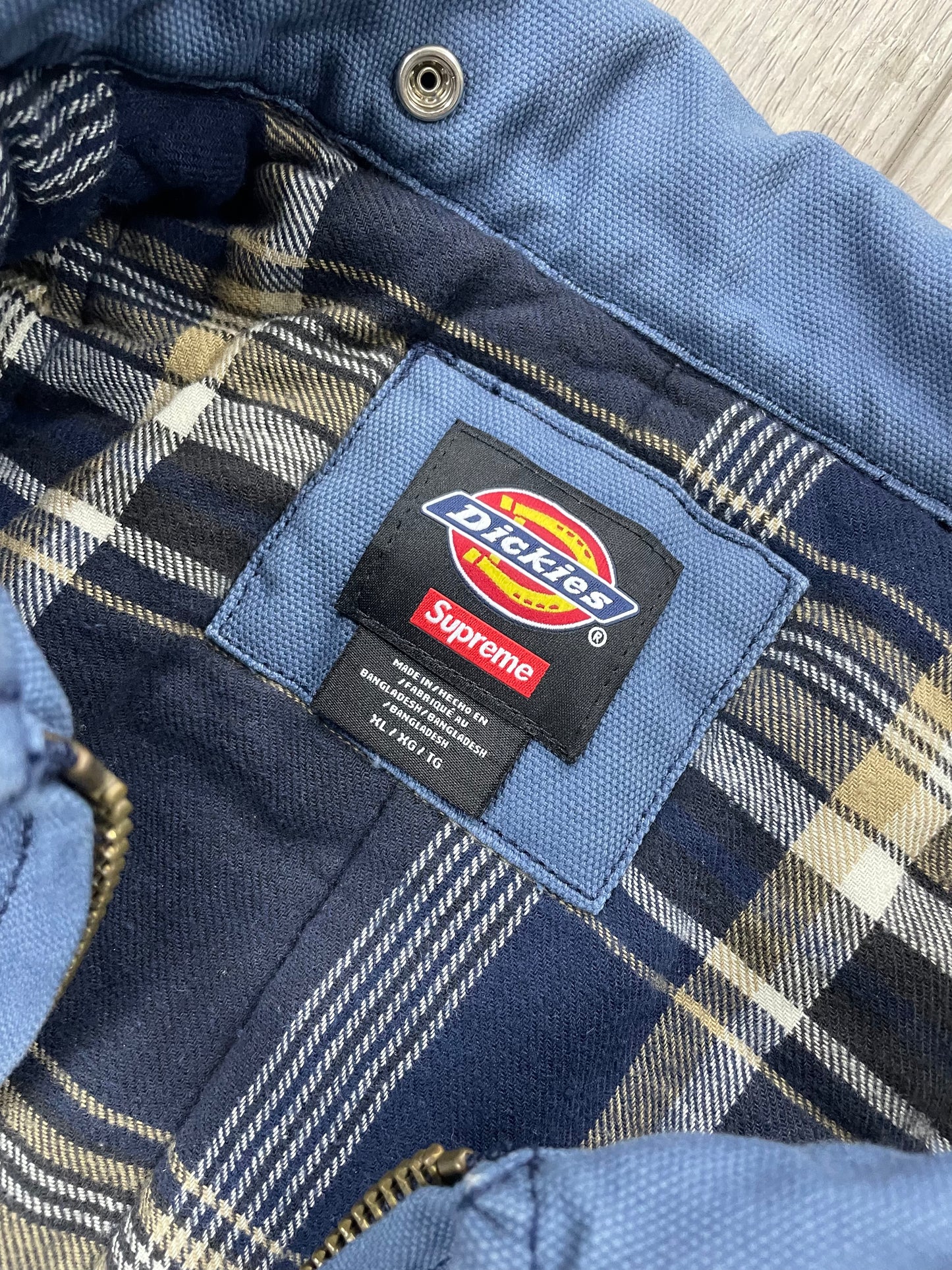XL-Supreme Dickies Plaid Lined Work Jacket