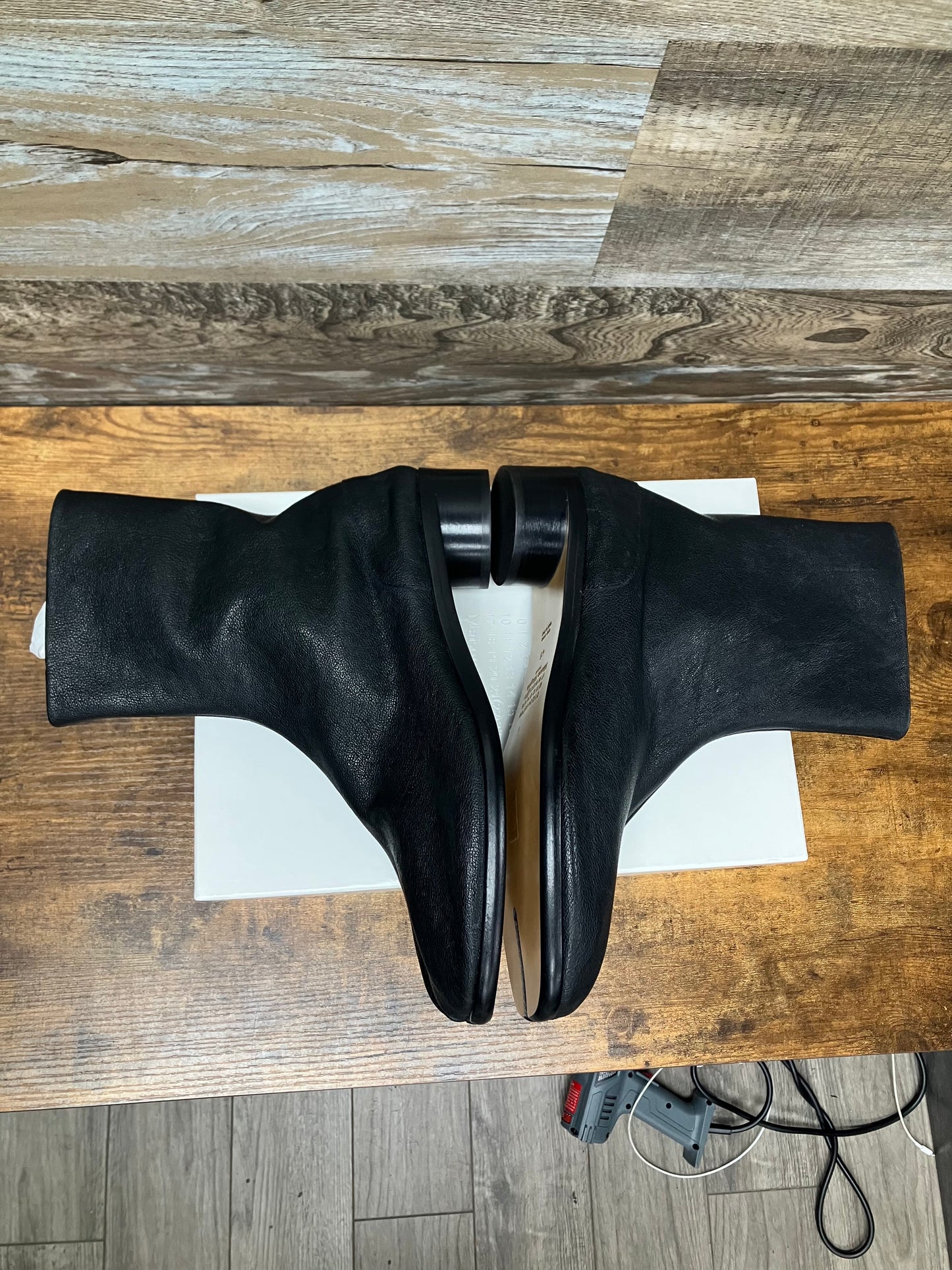 45-Maison Margiela Leather Tabi Boot