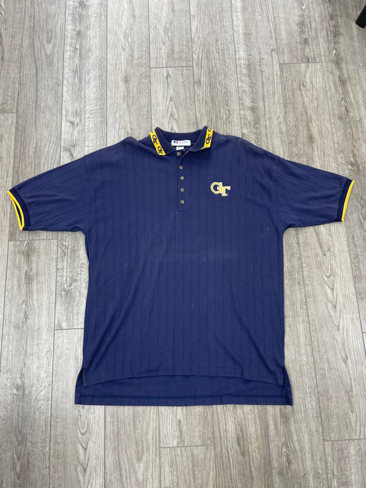 Vintage Georgia Tech Navy Polo Size XL