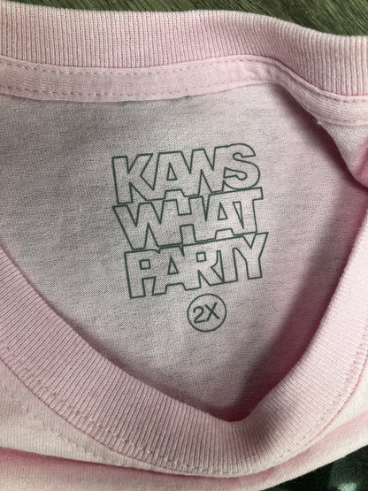 XXL-Kaws Party Pink Tee