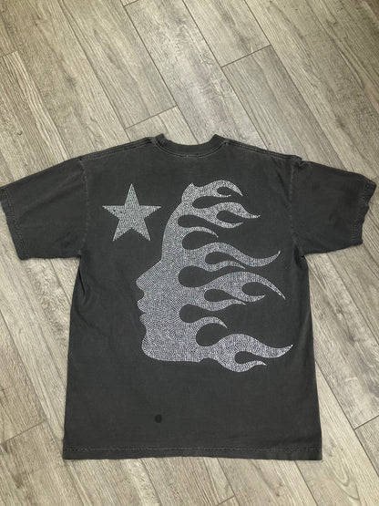 L-Hellstar enlightenment club rhinestone tee