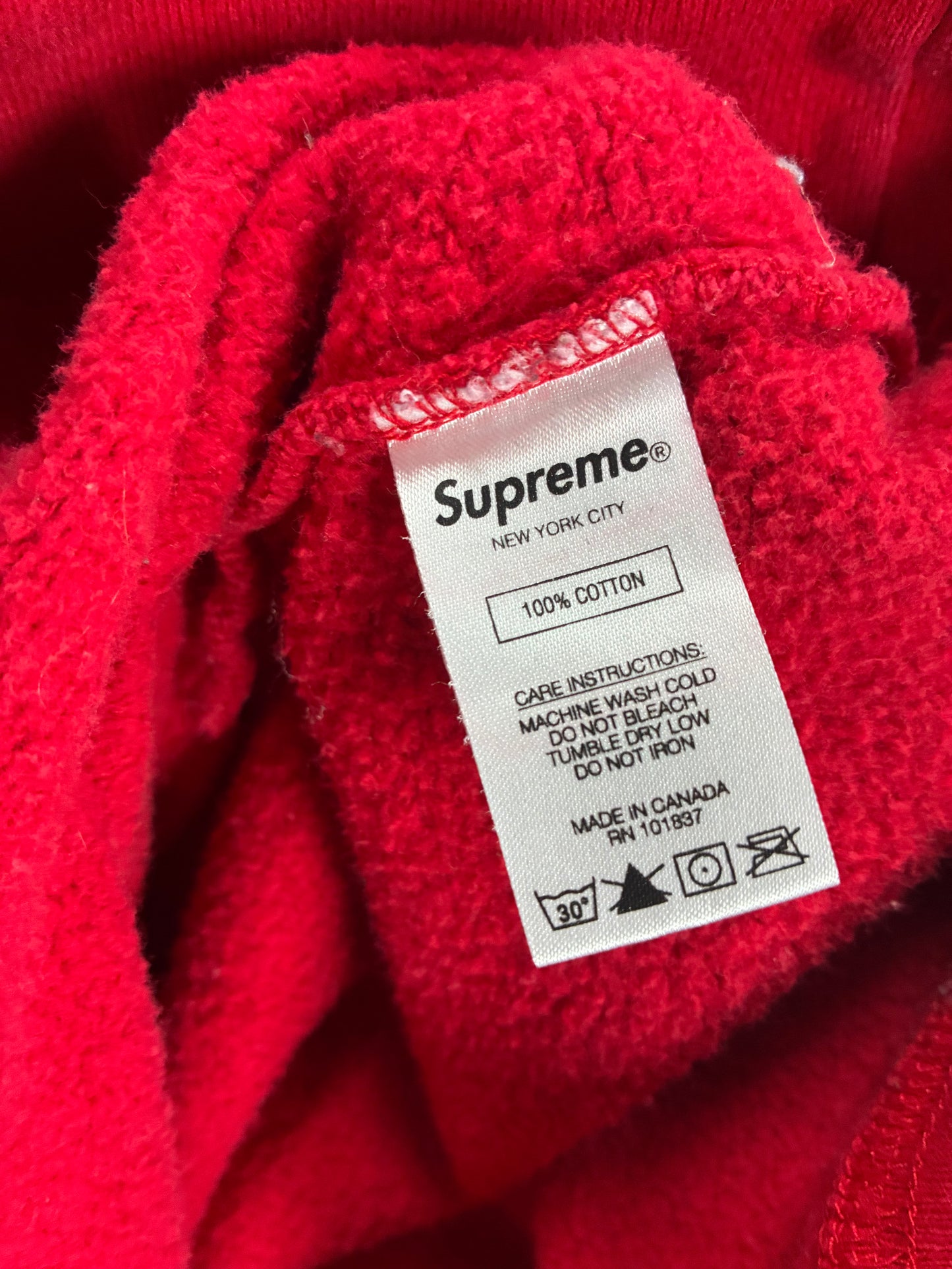 M - Supreme S Logo Colorblocked hooded Sweatshirt