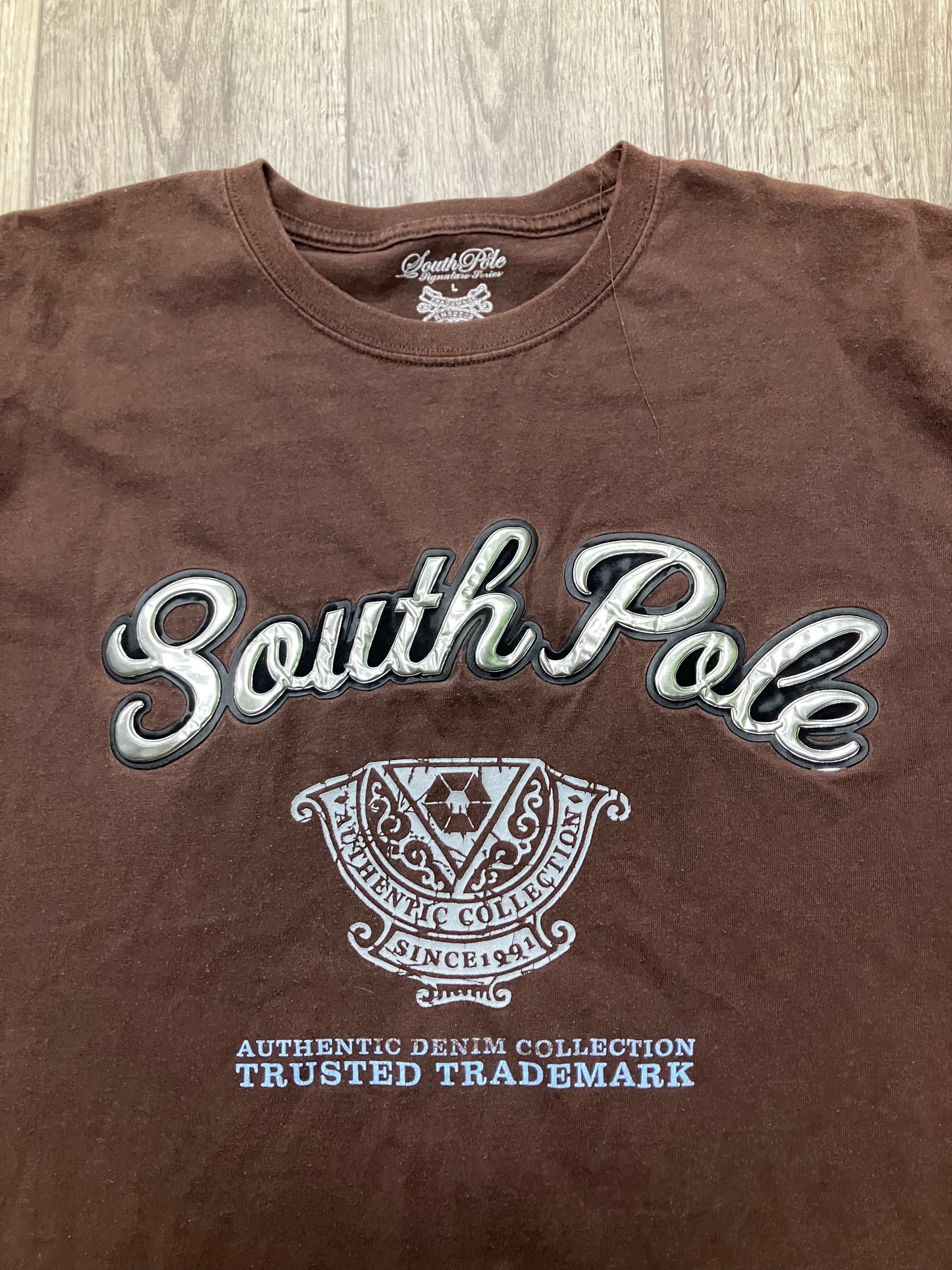 SouthPole Brown Tee Size L