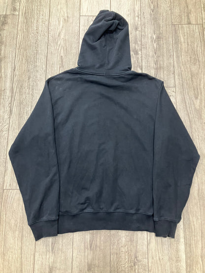 L-Helmut Lang Stencil Logo Hoodie
