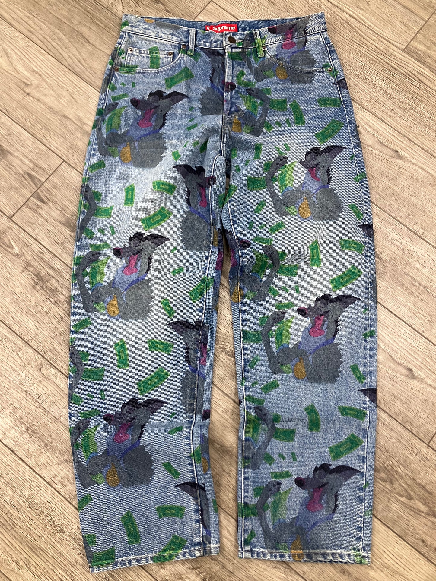 30-Supreme All Dogs Go To Heaven Loose Fit Jeans