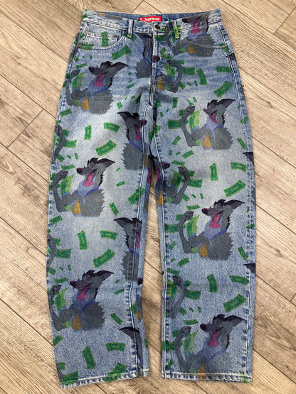 30-Supreme All Dogs Go To Heaven Loose Fit Jeans