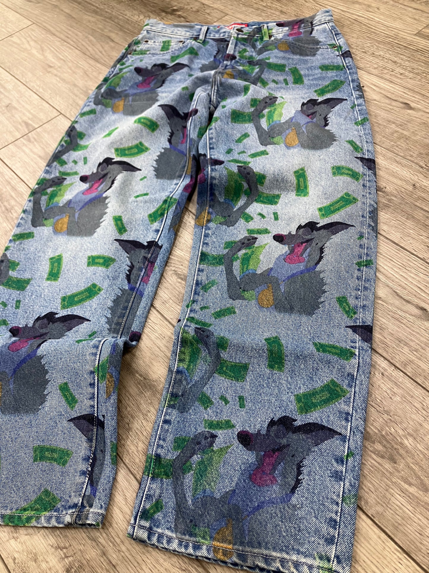 30-Supreme All Dogs Go To Heaven Loose Fit Jeans