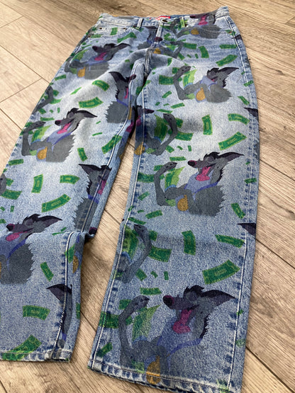 30-Supreme All Dogs Go To Heaven Loose Fit Jeans