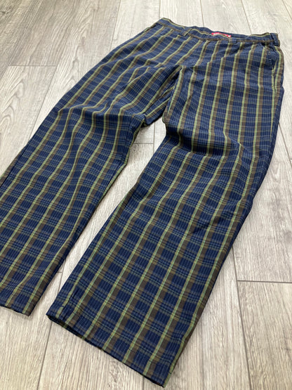 30-Supreme Plaid/Navy Work Pants