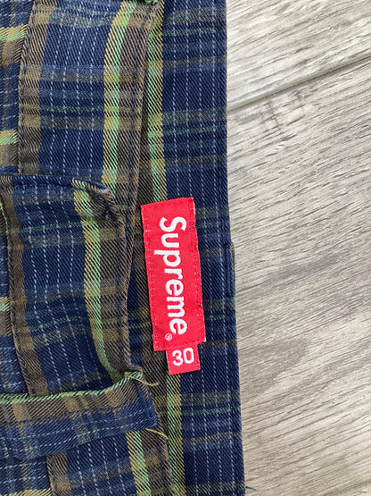 30-Supreme Plaid/Navy Work Pants