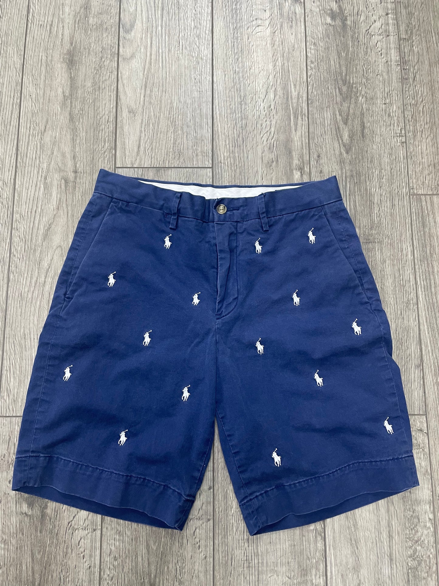 29 - Polo Ralph Lauren Navy Chino All Over Pony Shorts