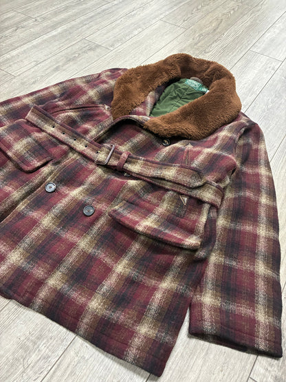 L-Polo Country Ralph Lauren Shearling Wool Ranch Coat