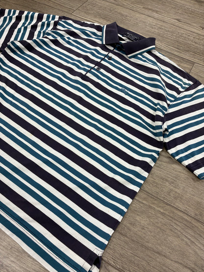 M - Vintage Burberry’s Striped Polo Shirt