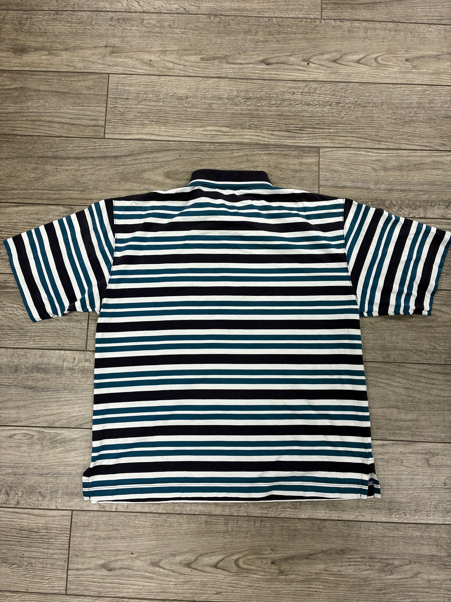 M - Vintage Burberry’s Striped Polo Shirt