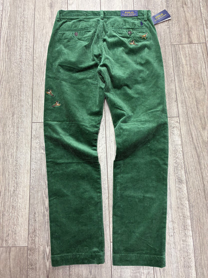 31 - Polo Ralph Lauren Green Corduroy Pheasant Bedford Pants