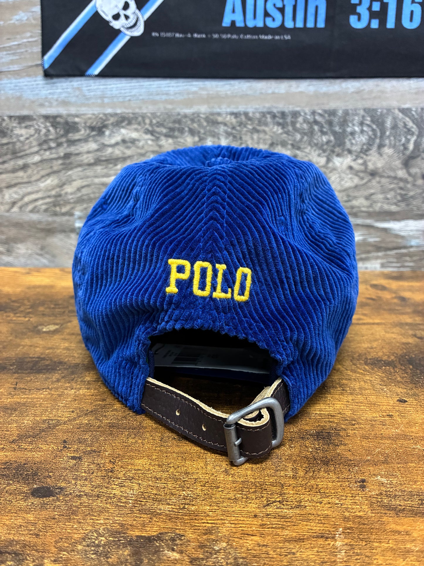 Polo Ralph Lauren Blue Corduroy Collegiate-Inspired Hat
