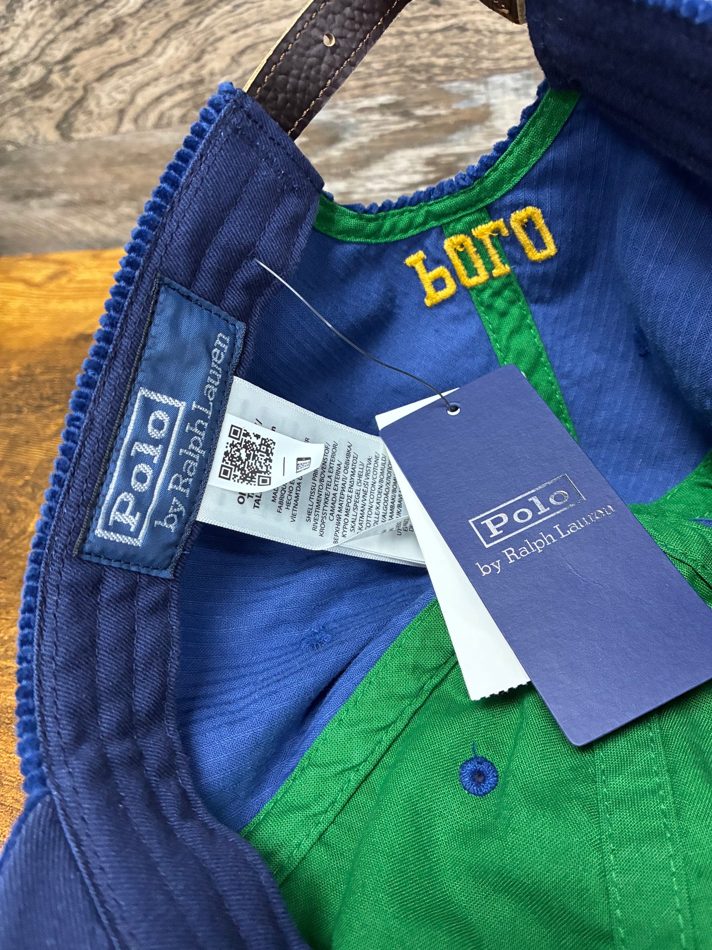 Polo Ralph Lauren Blue Corduroy Collegiate-Inspired Hat