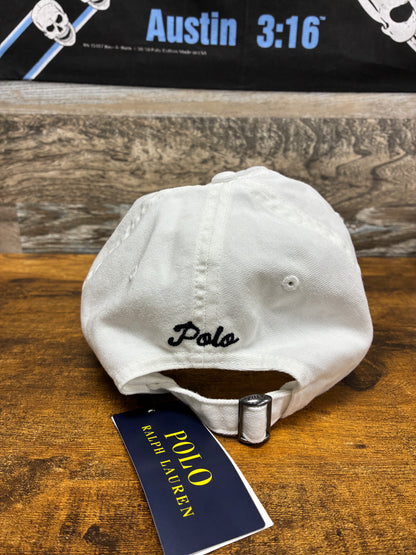 Polo Ralph Lauren Embroidered Dog White Baseball hat