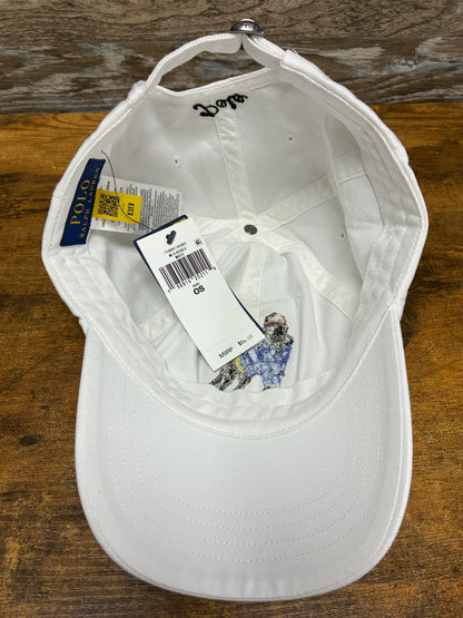 Polo Ralph Lauren Embroidered Dog White Baseball hat