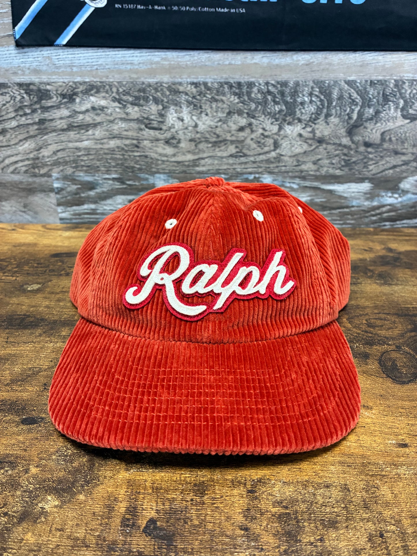 Polo Ralph Lauren “RALPH” Orange Corduroy Hat