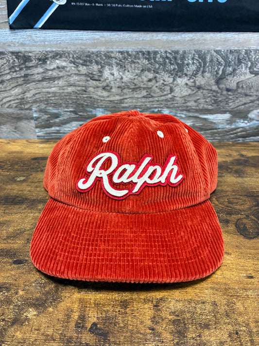 Polo Ralph Lauren “RALPH” Orange Corduroy Hat