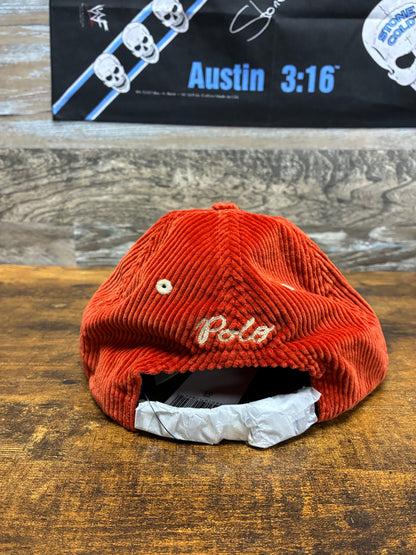 Polo Ralph Lauren “RALPH” Orange Corduroy Hat