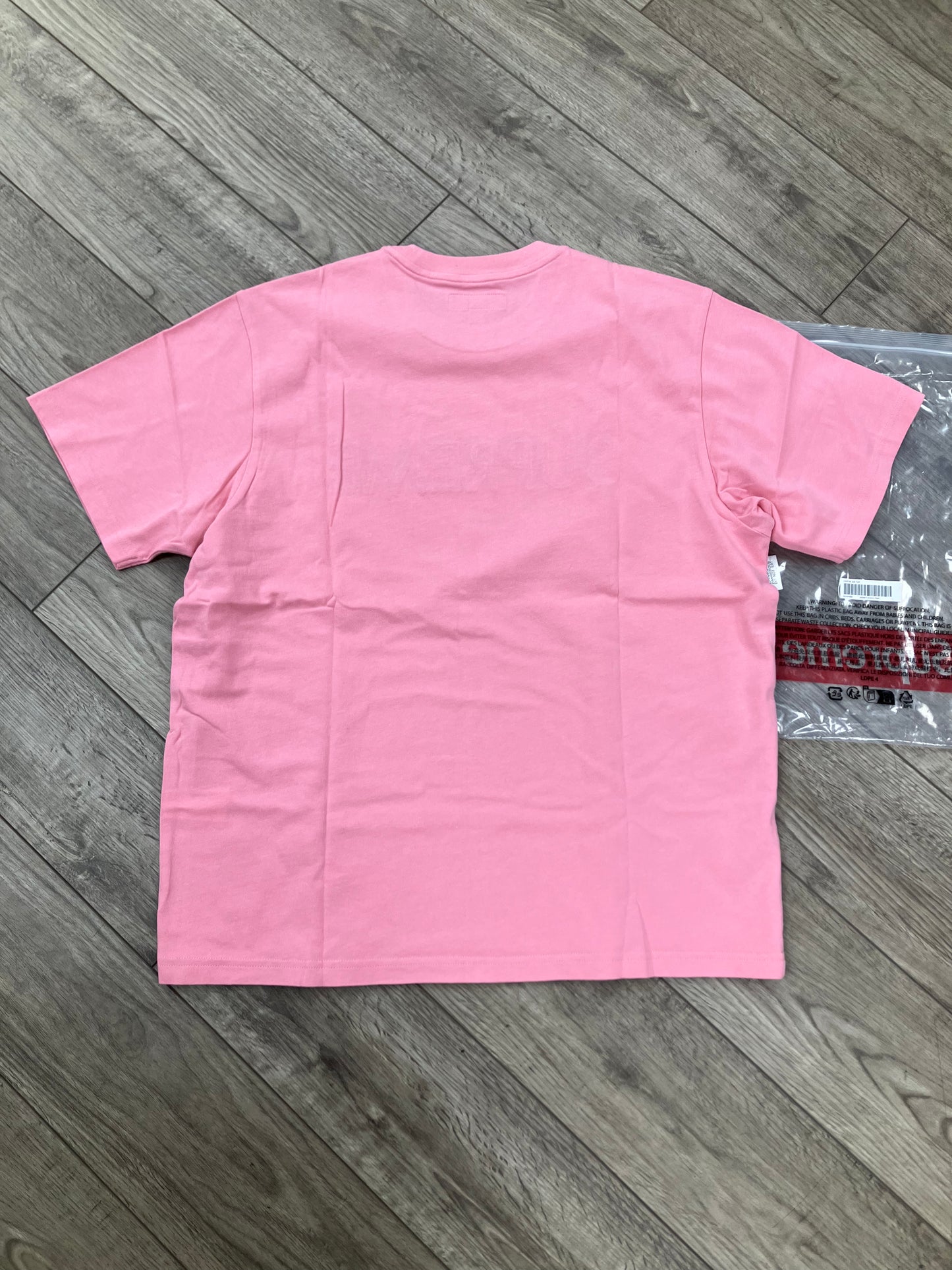 L-Supreme Pink Capital S/S Tee