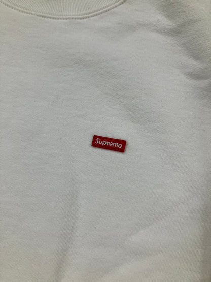 L-white Supreme Small Box Crewneck