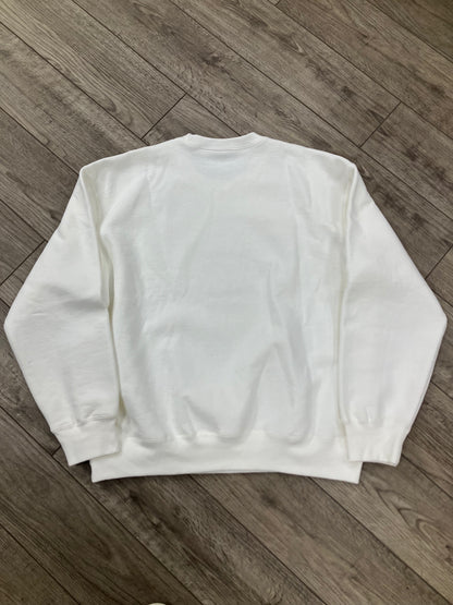L-white Supreme Small Box Crewneck
