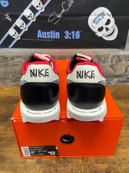 9.5-Sacai Undercover Nike LDWaffle Red/Midnight