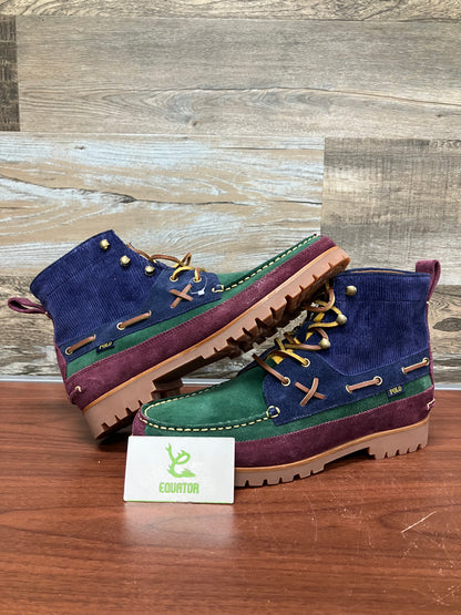 Polo Ralph Lauren Ranger Color-Blocked Suede Boot Size 11.5