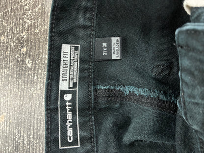 31 - Carhartt Black Double Knee Carpenter Pants