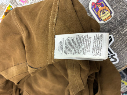 Size M - Polo Ralph Lauren Topstiched Suede Blazer Jacket