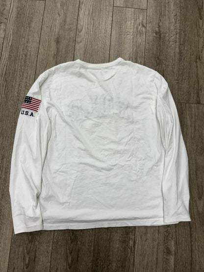 L - Polo Ralph Lauren Logo Print Flag Long Sleeve Shirt