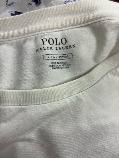 L - Polo Ralph Lauren Logo Print Flag Long Sleeve Shirt