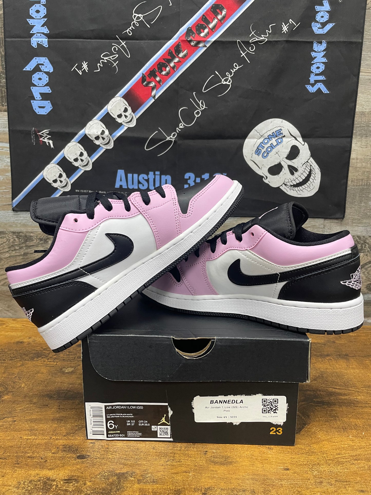 6Y-Air Jordan 1 Low Light Arctic Pink