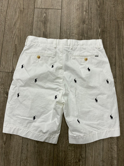 31 - Polo Ralph Lauren White Multi-Pony Chino Shorts
