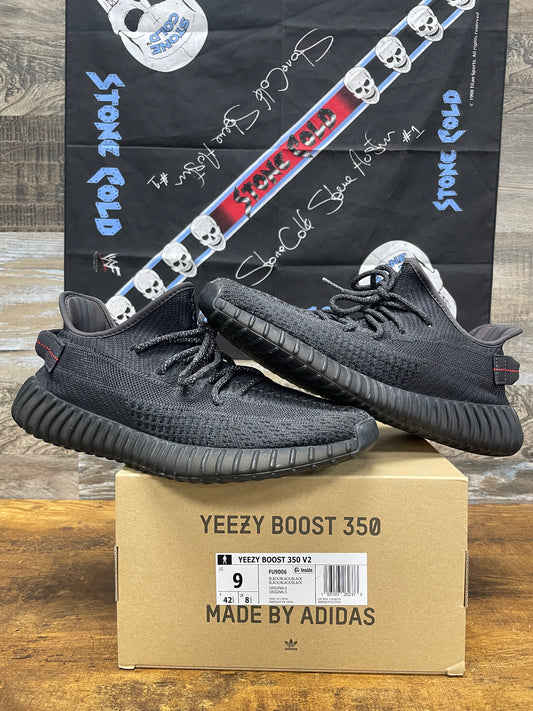 9-Adidas Yeezy Boost 350v2 Black Non-Reflective