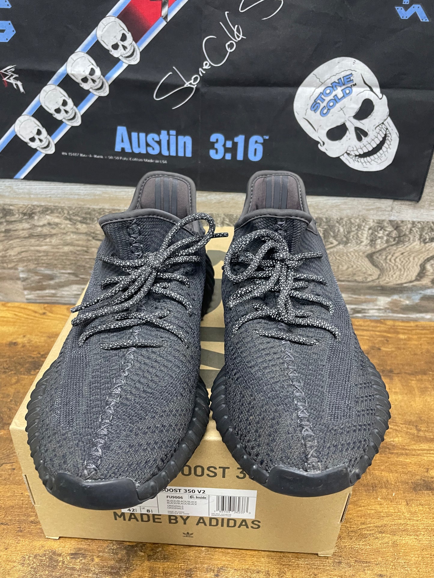 9-Adidas Yeezy Boost 350v2 Black Non-Reflective